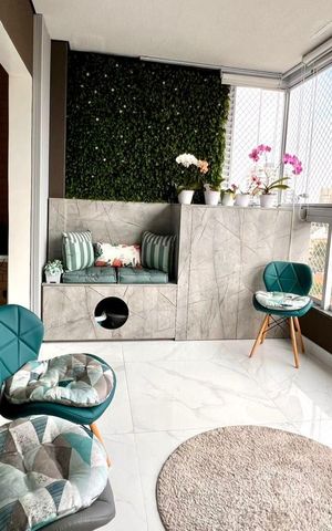 Apartamento à venda com 77m², 2 quartos e 2 vagasVaranda gourmet