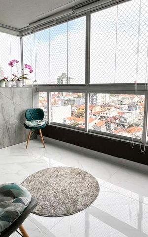 Apartamento à venda com 77m², 2 quartos e 2 vagasVaranda gourmet