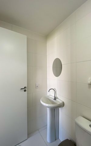 Apartamento para alugar com 45m², 1 quarto e sem vaga Apartamento para alugar com 45m², 1 quarto e sem vagaBanheiro da Suíte