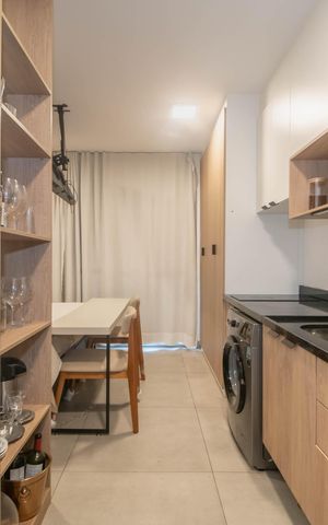 Studio à venda com 27m², 1 quarto e sem vagaCozinha