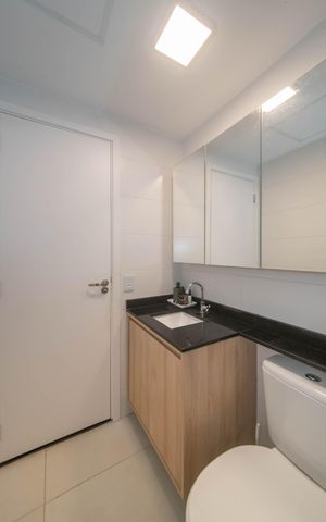 Studio à venda com 27m², 1 quarto e sem vagaBanheiro