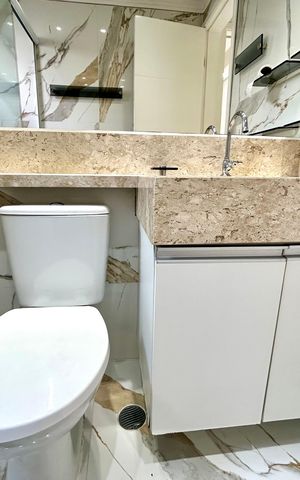 Apartamento para alugar com 58m², 2 quartos e 1 vaga Apartamento para alugar com 58m², 2 quartos e 1 vagaBanheiro Social