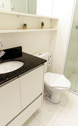 Apartamento à venda com 25m², 1 quarto e sem vaga Apartamento à venda com 25m², 1 quarto e sem vagaBanheiro