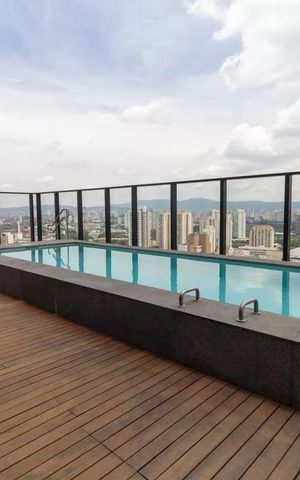 Studio para alugar com 27m², 1 quarto e sem vaga Studio para alugar com 27m², 1 quarto e sem vagaPiscina