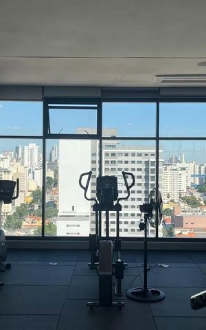 Studio para alugar com 27m², 1 quarto e sem vaga Studio para alugar com 27m², 1 quarto e sem vagaAcademia