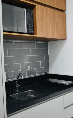 Studio à venda com 26m², 0 quarto e sem vaga Studio à venda com 26m², 0 quarto e sem vagaCozinha