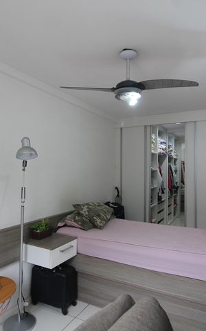 Casa de condomínio à venda com 166m², 4 quartos e 2 vagasQuarto 3