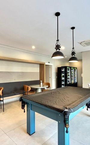 Apartamento à venda com 65m², 1 quarto e 1 vaga Apartamento à venda com 65m², 1 quarto e 1 vagaÁrea comum - Salão de Jogos
