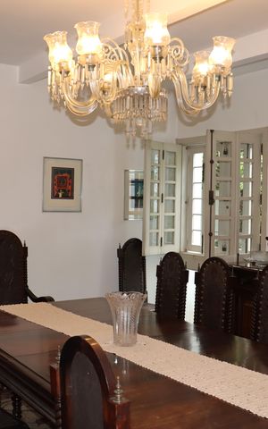 Casa de condomínio para alugar com 750m², 5 quartos e 6 vagasSala de jantar