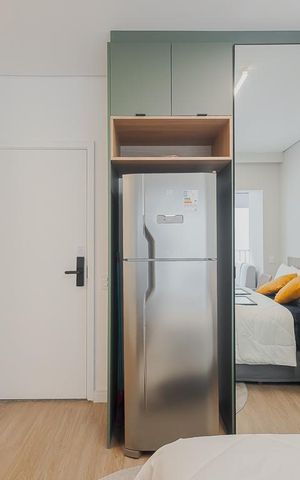 Studio à venda com 23m², 1 quarto e sem vagaCozinha