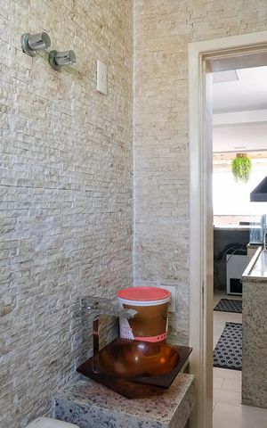 Apartamento à venda com 180m², 3 quartos e 3 vagasBanheiro da varanda