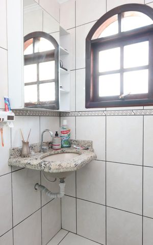 Casa à venda com 209m², 3 quartos e 7 vagasBanheiro da Suíte