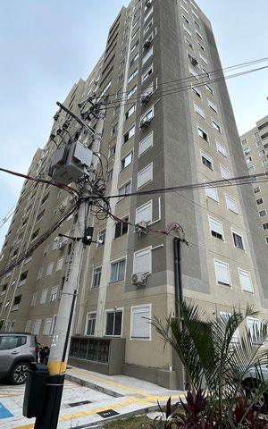 Apartamento à venda com 48m², 2 quartos e 1 vagaFachada do bloco