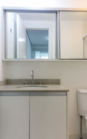 Apartamento para alugar com 33m², 1 quarto e 1 vaga Apartamento para alugar com 33m², 1 quarto e 1 vagaBanheiro da Suíte