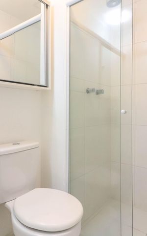 Apartamento para alugar com 33m², 1 quarto e 1 vaga Apartamento para alugar com 33m², 1 quarto e 1 vagaBanheiro da Suíte
