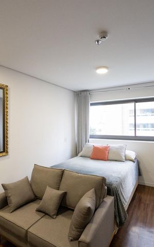 Studio à venda com 28m², 1 quarto e sem vaga Studio à venda com 28m², 1 quarto e sem vagaSala/Quarto