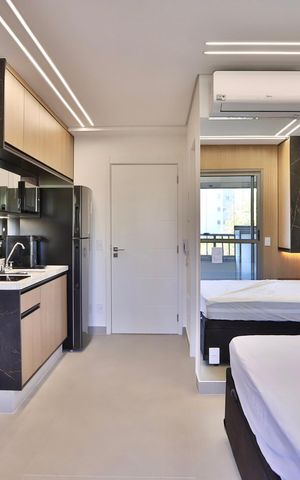 Studio à venda com 26m², 1 quarto e sem vagaStudio