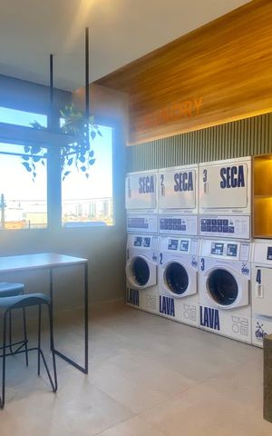 Studio à venda com 26m², 1 quarto e sem vagaLavanderia