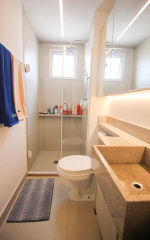 Apartamento à venda com 62m², 2 quartos e 1 vagaBanheiro da Suíte 1
