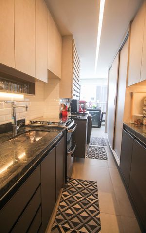 Apartamento à venda com 62m², 2 quartos e 1 vagaCozinha e Área de Serviço