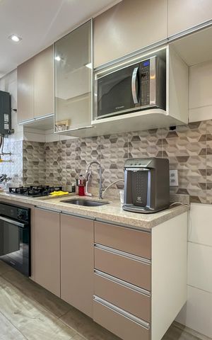 Apartamento à venda com 50m², 2 quartos e 1 vagaCozinha e Área de Serviço