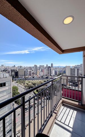 Studio para alugar com 28m², 1 quarto e sem vaga Studio para alugar com 28m², 1 quarto e sem vagaVaranda da Sala