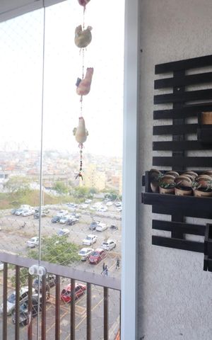 Apartamento à venda com 63m², 3 quartos e 1 vagaVaranda