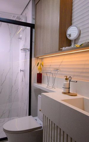 Apartamento à venda com 52m², 2 quartos e 1 vaga Apartamento à venda com 52m², 2 quartos e 1 vagaBanheiro Social