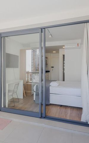 Studio para alugar com 25m², 1 quarto e sem vagaVaranda