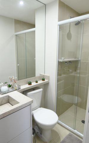 Apartamento à venda com 56m², 2 quartos e 1 vagaBanheiro Social