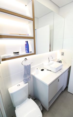 Apartamento para alugar com 52m², 1 quarto e 1 vagaBanheiro da Suíte