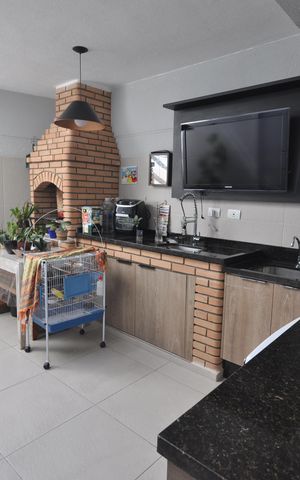 Casa para alugar com 109m², 3 quartos e 2 vagasÁrea comum - Churrasqueira