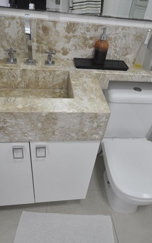 Casa para alugar com 109m², 3 quartos e 2 vagasBanheiro da Suíte 1