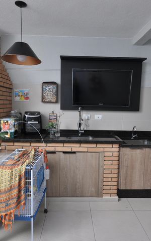 Casa para alugar com 109m², 3 quartos e 2 vagasÁrea comum - Churrasqueira