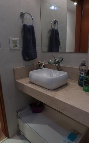 Apartamento à venda com 117m², 3 quartos e 2 vagasBanheiro Social