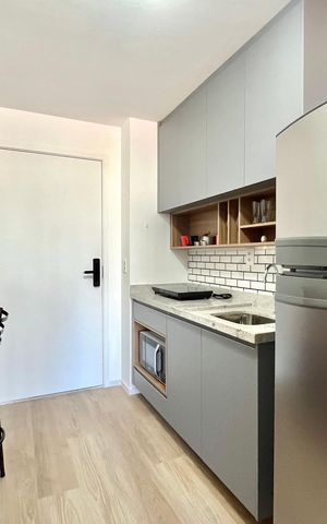 Studio à venda com 29m², 1 quarto e sem vagaCozinha