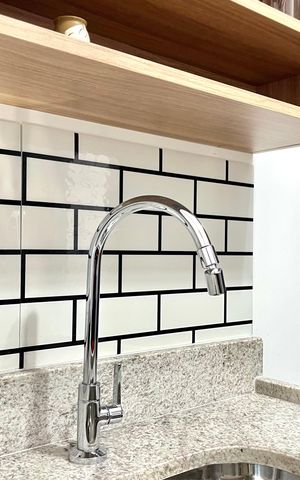 Studio à venda com 29m², 1 quarto e sem vagaCozinha