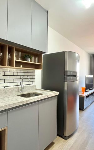 Studio à venda com 29m², 1 quarto e sem vagaCozinha