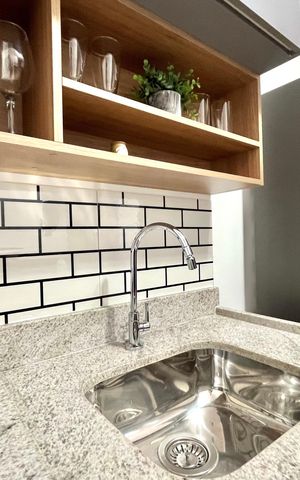 Studio à venda com 29m², 1 quarto e sem vagaCozinha