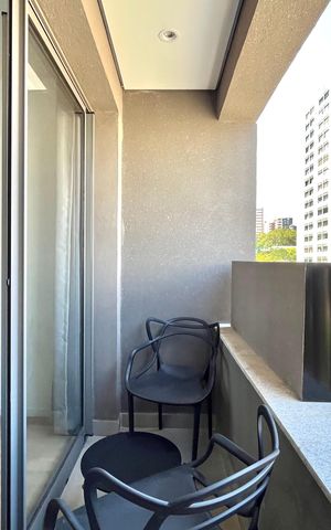 Studio à venda com 29m², 1 quarto e sem vagaVaranda