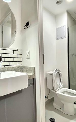 Studio à venda com 29m², 1 quarto e sem vagaBanheiro