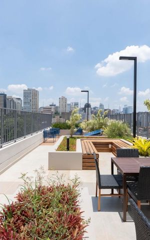 Studio à venda com 24m², 1 quarto e 1 vaga Studio à venda com 24m², 1 quarto e 1 vagaÁrea comum - Churrasqueira