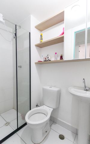 Apartamento à venda com 34m², 2 quartos e sem vaga Apartamento à venda com 34m², 2 quartos e sem vagaBanheiro