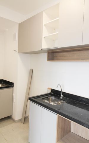 Apartamento para alugar com 39m², 2 quartos e sem vaga Apartamento para alugar com 39m², 2 quartos e sem vagaCozinha e Área de Serviço