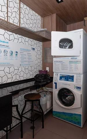 Studio à venda com 36m², 1 quarto e sem vaga Studio à venda com 36m², 1 quarto e sem vagaLavanderia