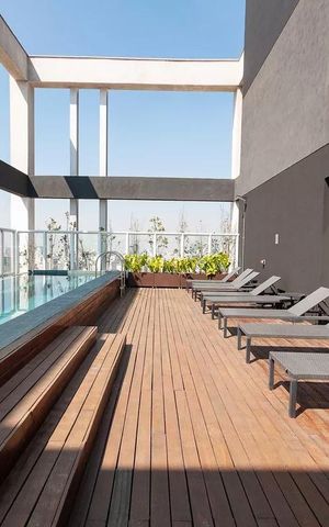 Studio à venda com 36m², 1 quarto e sem vaga Studio à venda com 36m², 1 quarto e sem vagaPiscina