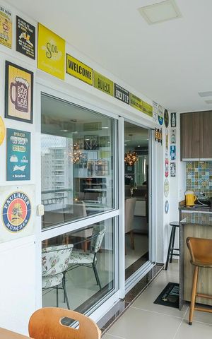 Apartamento à venda com 125m², 3 quartos e 3 vagasVaranda gourmet