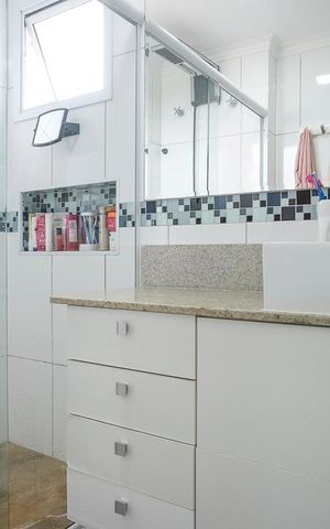 Apartamento à venda com 125m², 3 quartos e 3 vagasBanheiro da suíte
