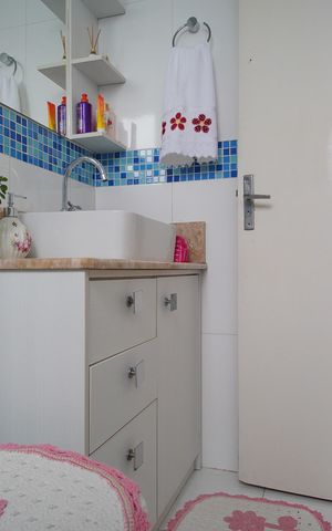 Apartamento à venda com 93m², 3 quartos e 1 vagaBanheiro da suite