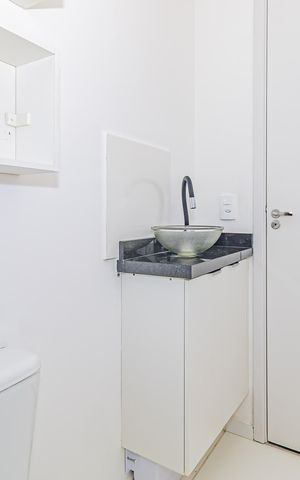 Apartamento para alugar com 32m², 2 quartos e sem vaga Apartamento para alugar com 32m², 2 quartos e sem vagaBanheiro